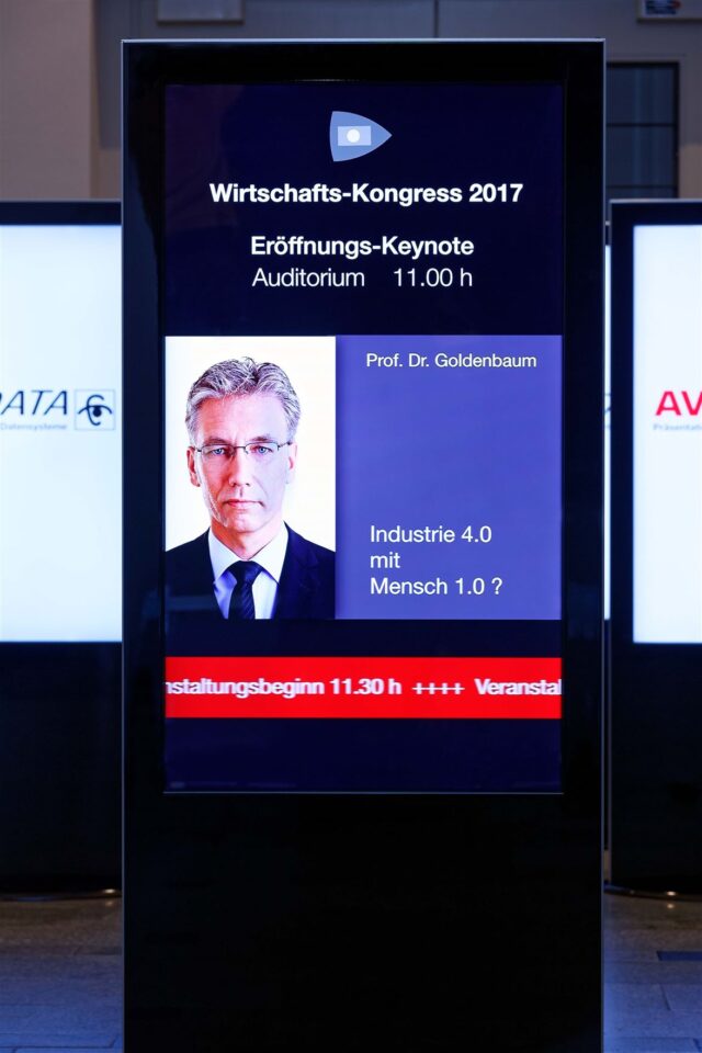 Info Stele Anzeige Vortrag Kongress